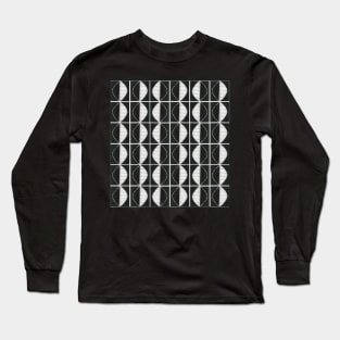 Black and white leaves Long Sleeve T-Shirt